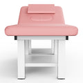 80 Inches Wide High Quality Furniture Beauty Salon Beauty Bed Modern Segmented Structure Massage Bed Pikn Quality Leather Pink Pu Leather