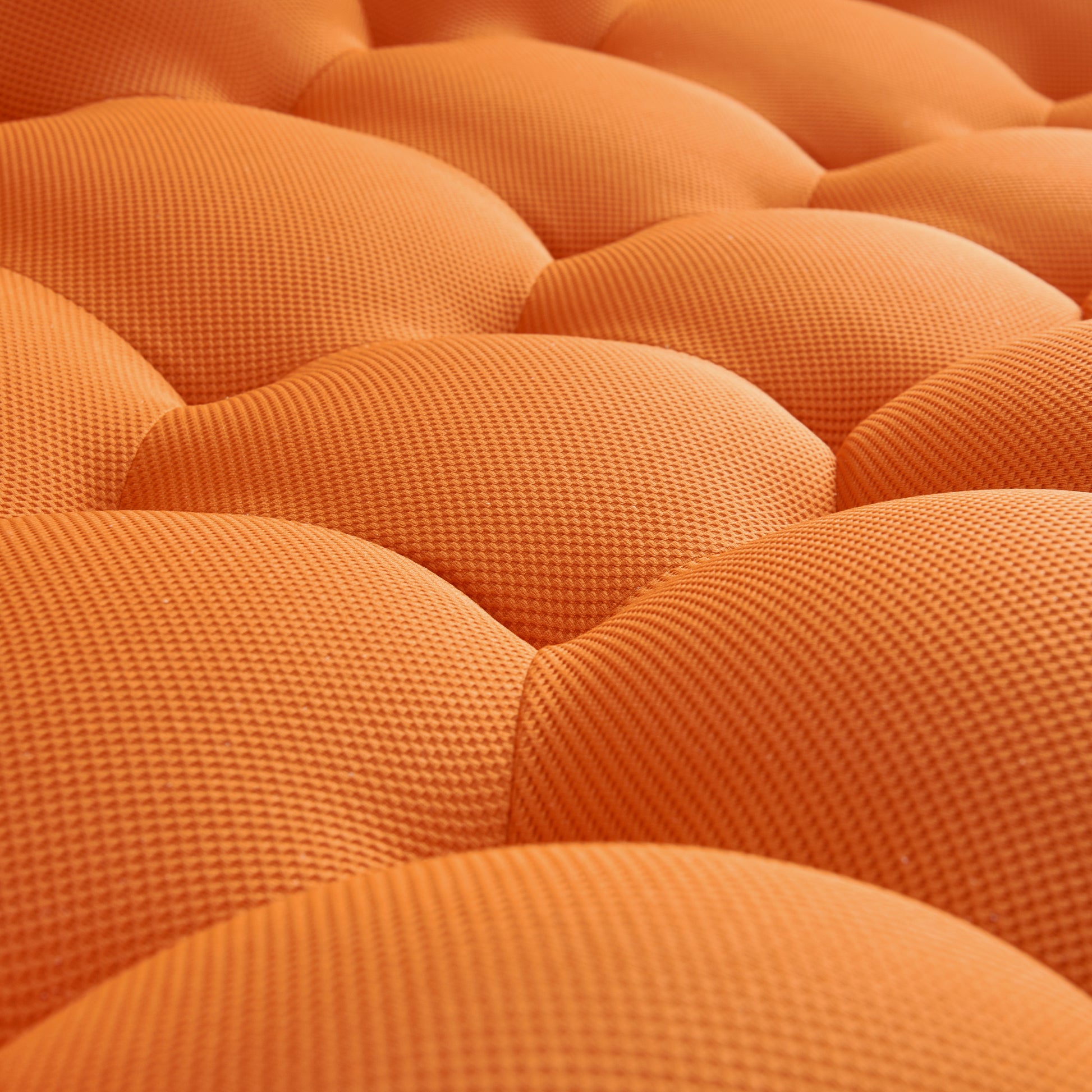 47'' Lazy Floor Sofa, Curved Bubble Chair, Oversized Single Bubble Sofa, Modern 3D Bubble Bean Bag Chiar Sofa For Living Room, Office, Apartment, Reading Room Orange Orange Fabric 1 Seat