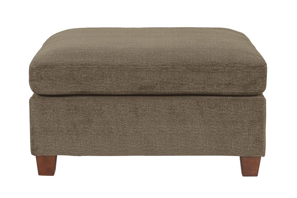 Contemporary 1Pc Ottoman Tan Color Chenille Fabric Modular Corner Wedge Sofa Living Room Furniture Tan Contemporary,Modern Rectangle Chenille