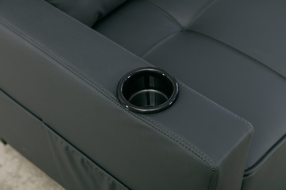 Futon Chair Bed Convertible Chair 3 In 1 Pull Out Sleeper Chair Beds With Usb Ports, Wear Resistant And Anti Scratch, Armchair Bed Sleeper For Living Room Black Leather Black Foam Leather 1 Seat