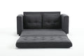 3 Fold Sofa,Convertible Futon Couch Sleeper Sofabed,Space Saving Seat,Pull Out Couch Bed For Living Room,Dark Gray & Light Gray & Beige,Velvet Linen Fabric Dark Gray Velvet