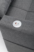 Futon Chair Bed Convertible Chair 3 In 1 Pull Out Sleeper Chair Beds With Usb Ports,Wear Resistant And Anti Scratch, Armchair Bed Sleeper For Living Room Dark Grey Linen Dark Grey Foam Linen 1 Seat