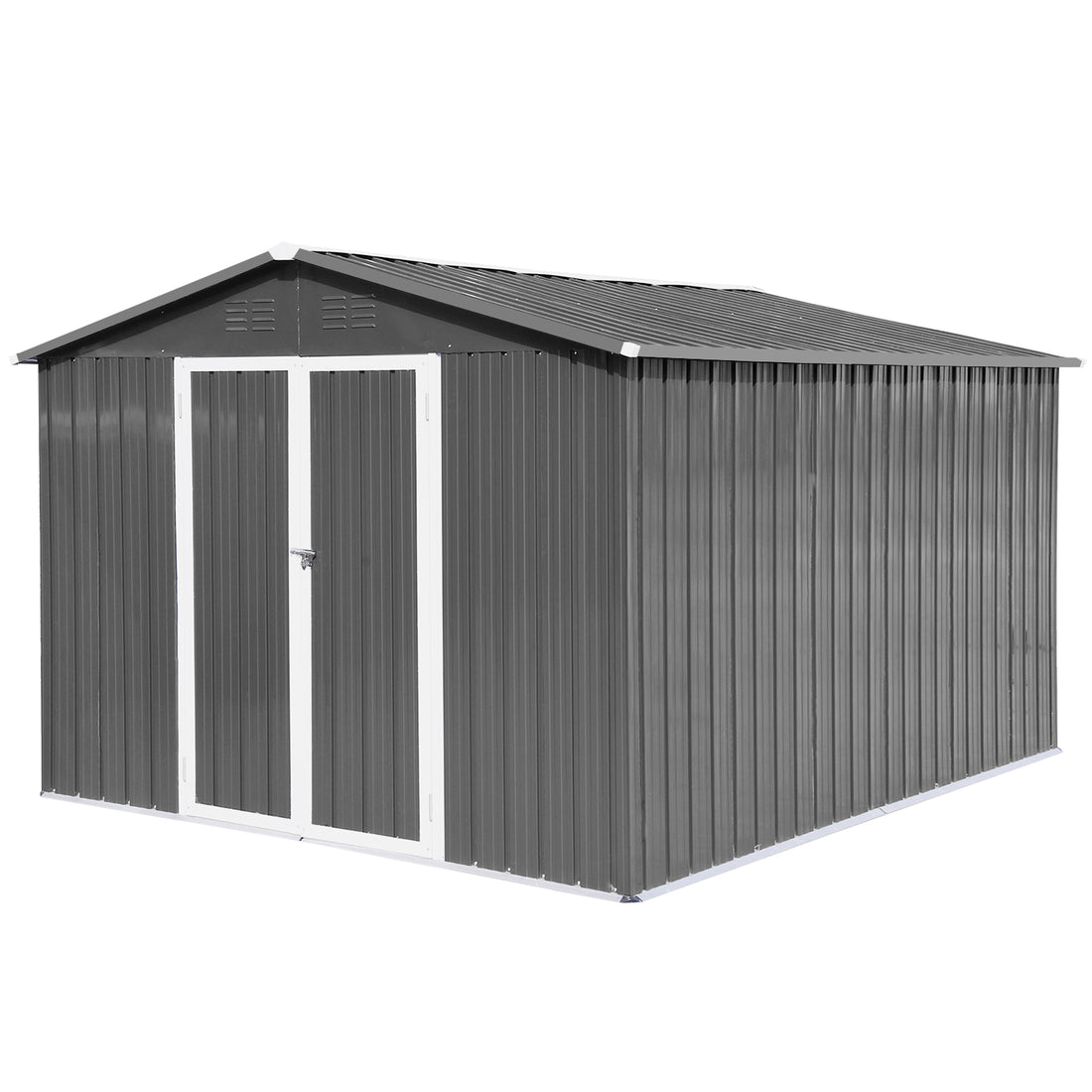 2 Pack Raised Garden Bed Outdoor For Flower 8Ftx4Ftx1.8Ft With Grey Grey Metal