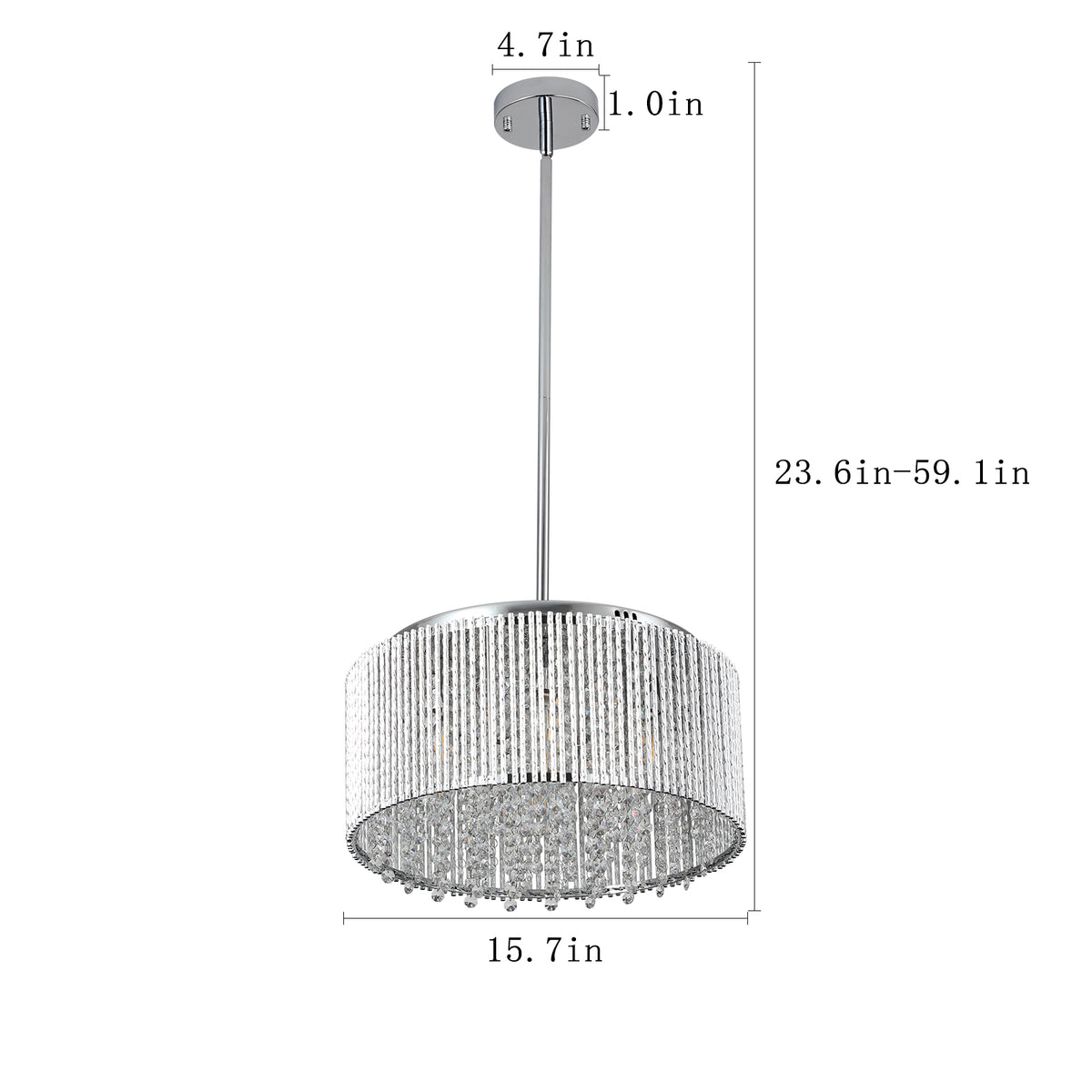 Modern Crystal Chandelier For Living Room Round Cristal Lamp Luxury Home Decor Light Fixture Transparent Modern Crystal