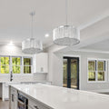 Modern Crystal Chandelier For Living Room Round Cristal Lamp Luxury Home Decor Light Fixture Transparent Modern Crystal