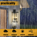 Same As W1340119951 L1013 4 Light Black Outdoor Wall Light No Bulbs Black Modern Glass Iron