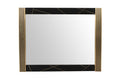 Allure Modern Style 4Pc Queen Bedroom Set Made With Mango Wood And Finished With Brass Metal Box Spring Not Required Queen Black Wood 4 Piece Set Bedroom Bed Included,Dresser Included,Mirror Included,Nightstand Included Contemporary,Modern Solid Wood Mdf