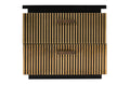 Allure Modern Style 4Pc Queen Bedroom Set Made With Mango Wood And Finished With Brass Metal Box Spring Not Required Queen Black Wood 4 Piece Set Bedroom Bed Included,Dresser Included,Mirror Included,Nightstand Included Contemporary,Modern Solid Wood Mdf