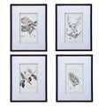 Set Of 4 Botanical Wall Art Prints, Home Decor For Living Room, Dining Room, Bedroom, Hallway, 20
