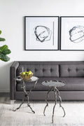 Set Of 2 Modern Abstract Wall Art, Square Framed Wall Art, 31.5