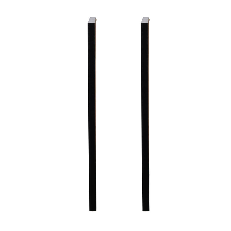 Set Of 2 Modern Abstract Wall Art, Square Framed Wall Art, 31.5" X 31.5" Black Plastic