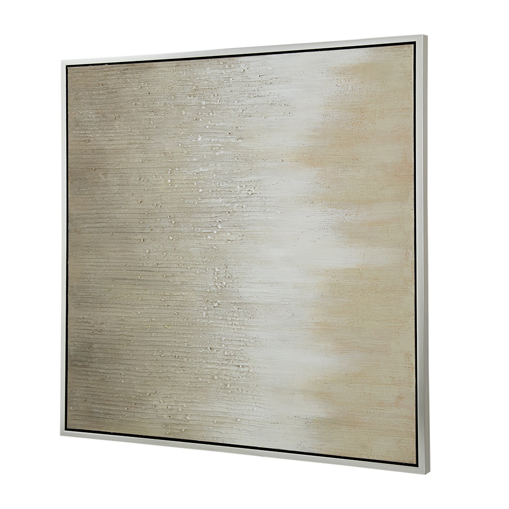 40" X 40" Golden Sunshine Framed Hand Painted Canvas Print Wall Art, Wall Decor For Living Room Bedrrom Entryway Office Multicolor Polyester