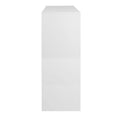 Freestanding Shoe Rack Organizer With 2 Shutter Door, Entryway Narrow Shoe Storage With Adjustable Storage Shelf &Top Drawer, Modern Slim Shoe Cabinet, White White Particle Board
