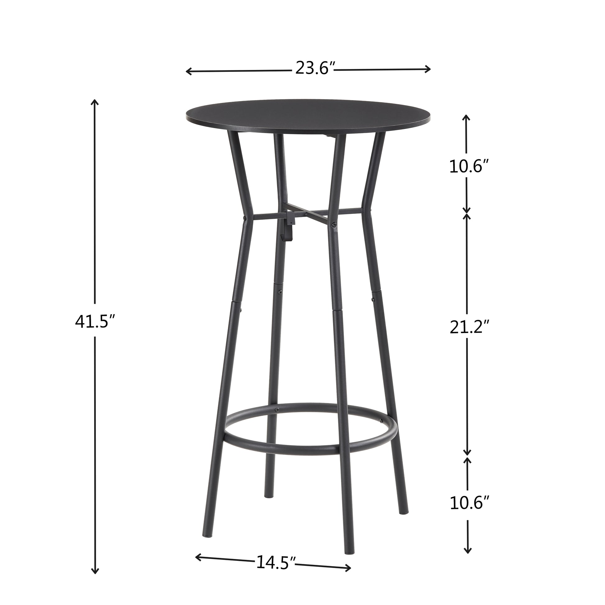 3 Bar Table And Chairs Set For Dining Room Industrial Counter Height Bar Chairs With Metal Back, Fabric Seat Antique Brown Dining Room American Design,American Traditional,Antique Metal