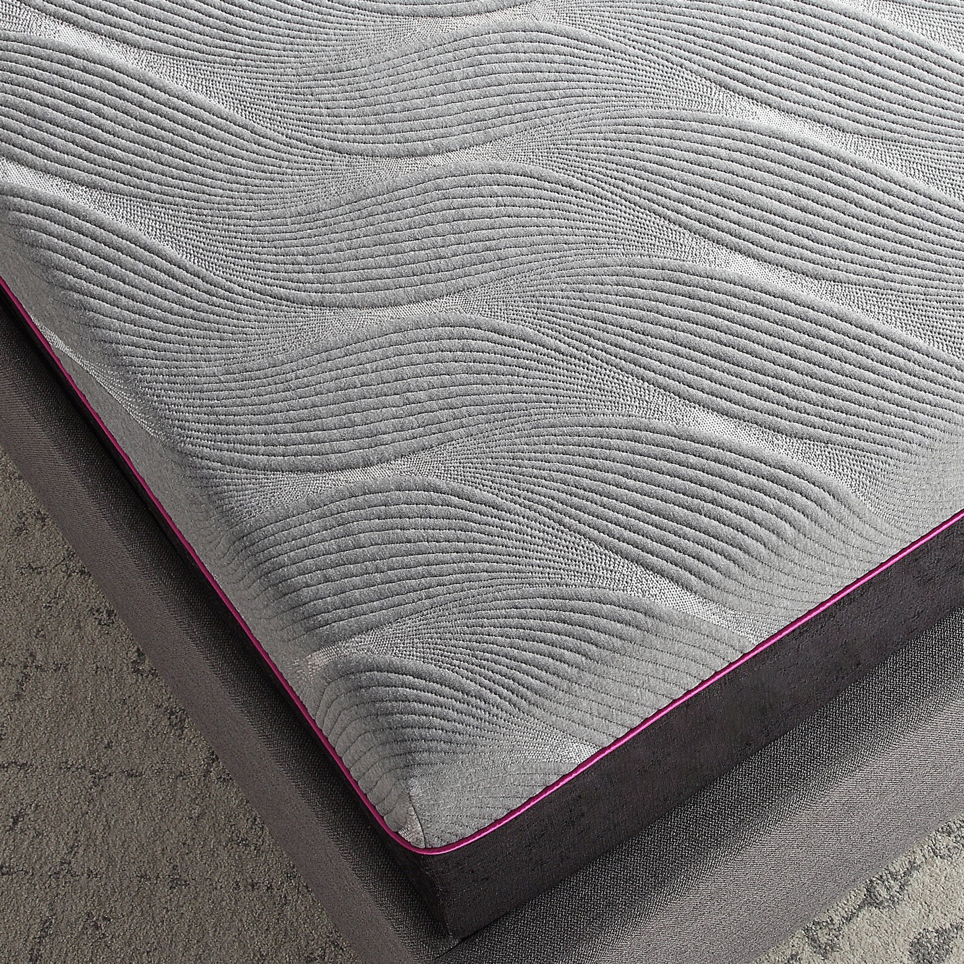 11 Inch Recooling Fast Responding Latex Foam Adult Mattress, Queen Size Grey Bedroom Foam