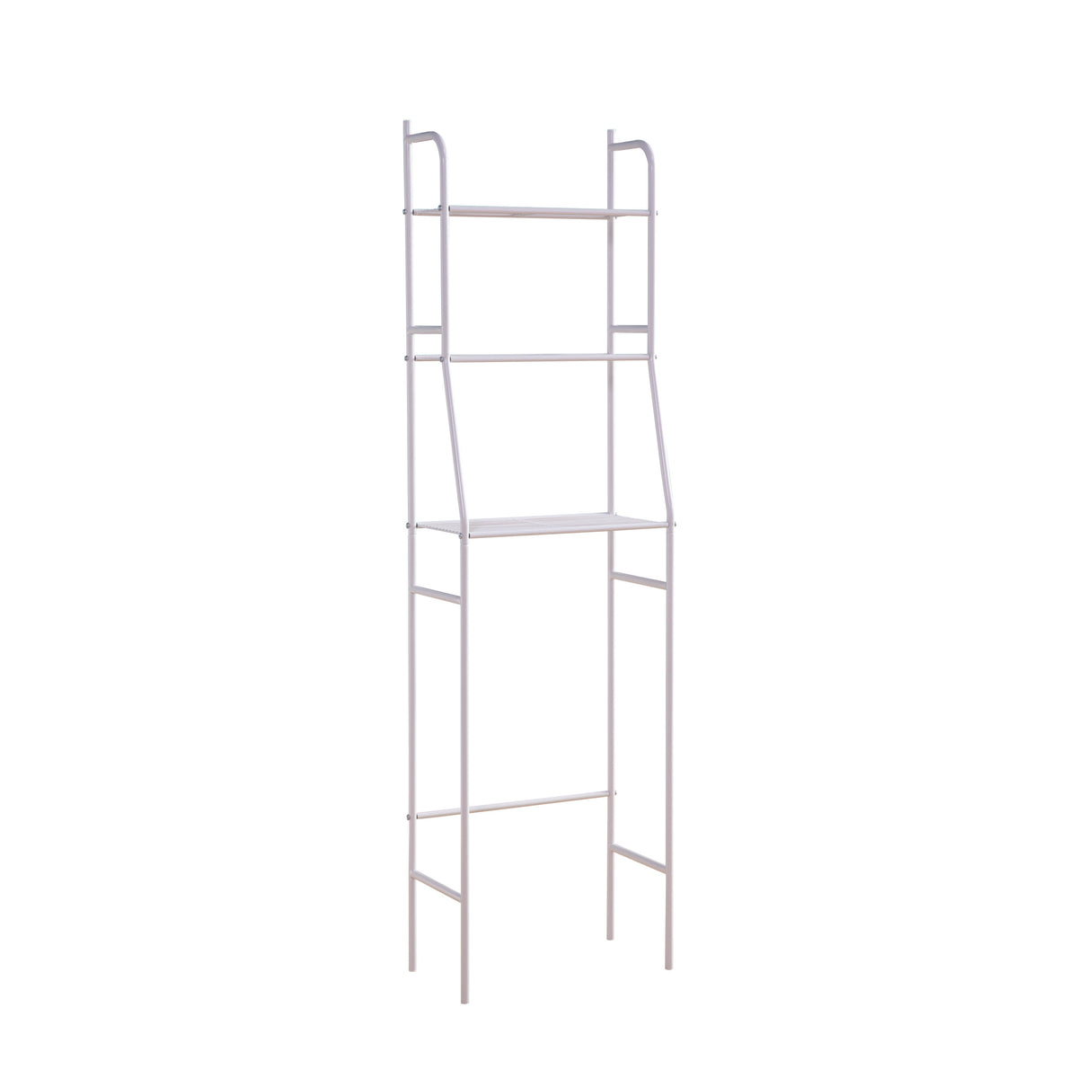 Three Tier Over The Toilet Storage Shelf White White Particle Board
