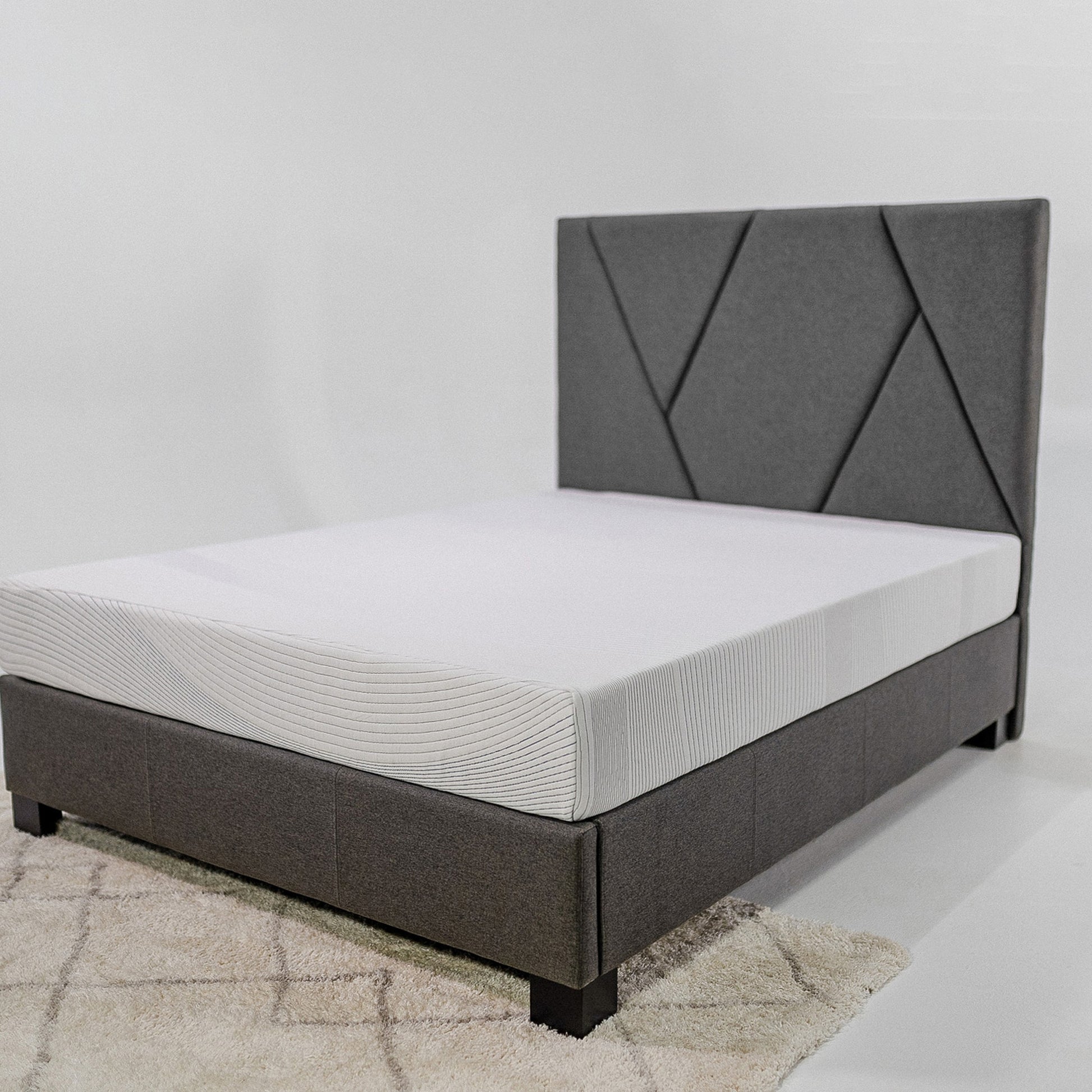 8 Inch Regen Cooling Copper Infused Memory Foam Adult Mattress, Queen Size White Bedroom Foam