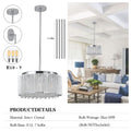 Modern Crystal Chandelier For Living Room Round Cristal Lamp Luxury Home Decor Light Fixture Transparent Modern Crystal