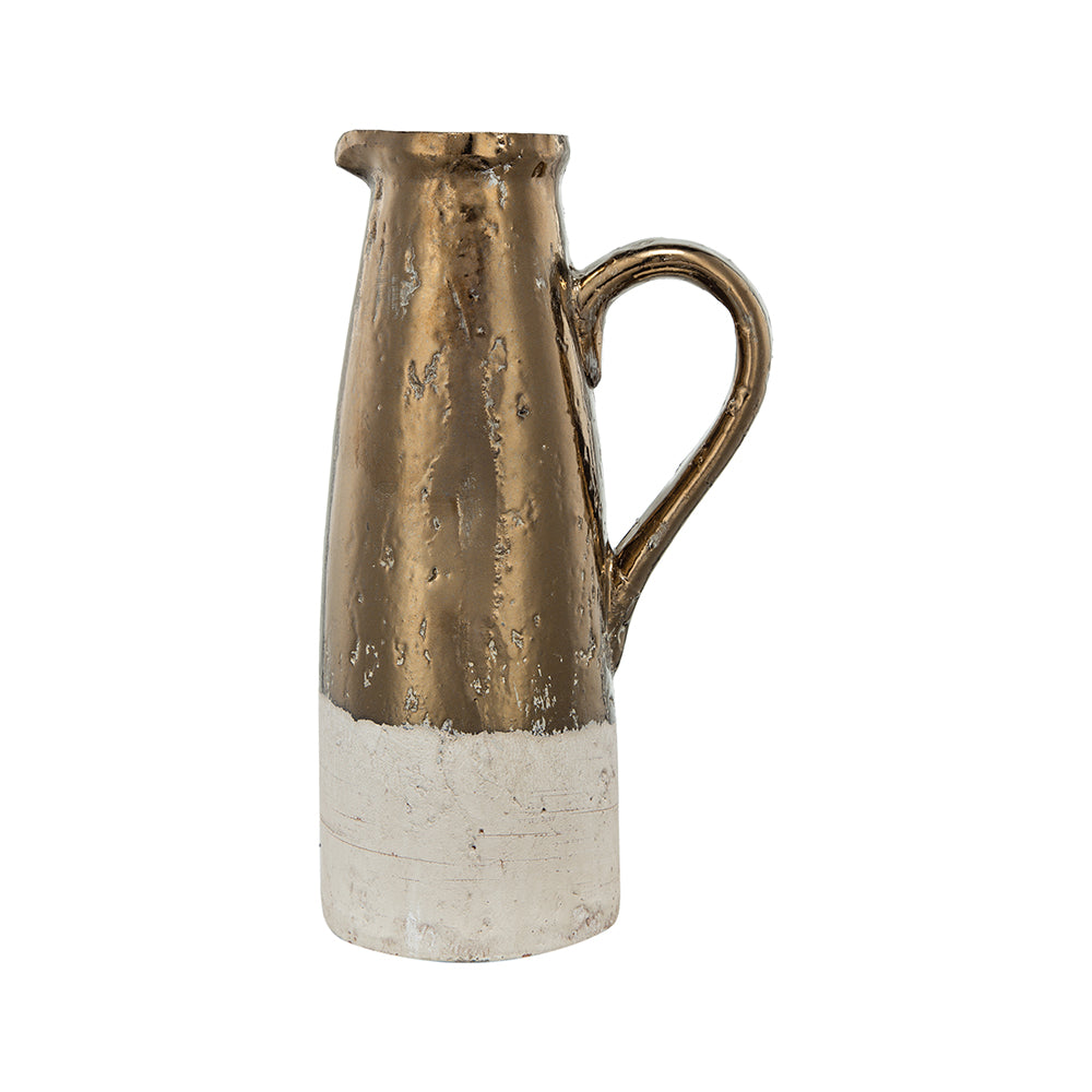 8.9" X 5.7" X 14.4" Candia Terracotta Pitcher, Sienna Brown Brown Ceramic
