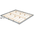 King Size Floating Bed With Led Lights Underneath,Modern King Size Low Profile Platform Bed With Led Lights,Grey King Grey Wood Bedroom American Design Pine Bed Frame Pine