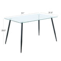 Modern Kitchen Glass Dining Table 51