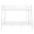 Full Xl Over Queen Metal Bunk Bed, White White Iron