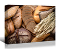 Framed Canvas Wall Art Decor Bread Painting, Still Life Bread Painting Decoration For Restrant, Kitchen, Dining Room, Office Living Room, Bedroom Decor Ready To Hang Rectangle Framed Multicolor Oversized 41In Canvas Food&Beverage