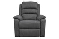 Modern Dark Gray Color Burlap Fabric Recliner Motion Recliner Chair 1Pc Couch Manual Motion Living Room Furniture Dark Gray Metal Primary Living Space Cushion Back Contemporary,Modern Pillow Top Arms Fabric 1 Seat