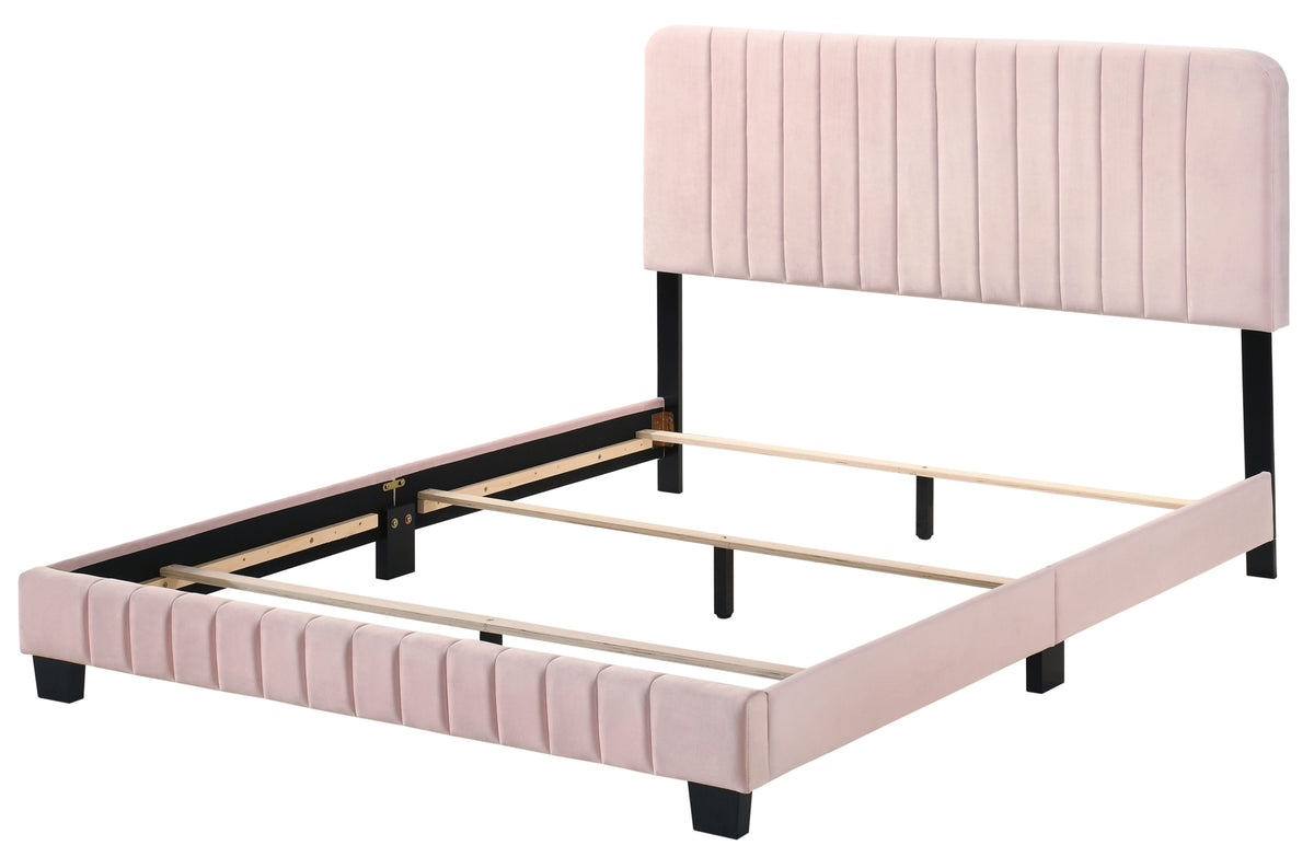 Lodi G0406 Fb Up Full Bedpink Pink Foam Velvet