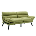 United We Win Furniture,Bedroom Furniture,Living Room Furniture,Sofa With Thick Cushion,Sofa Bed,Sleeper Sofa With Metal Feet. Green Linen 2 Seat