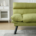United We Win Furniture,Bedroom Furniture,Living Room Furniture,Sofa With Thick Cushion,Sofa Bed,Sleeper Sofa With Metal Feet. Green Linen 2 Seat