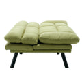 United We Win Furniture,Bedroom Furniture,Living Room Furniture,Sofa With Thick Cushion,Sofa Bed,Sleeper Sofa With Metal Feet. Green Linen 2 Seat