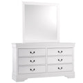 Traditional White Dresser Louis Phillippe Style Antique Drop Handles Classic Bedroom Furniture White Bedroom Classic,Traditional Wood