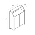 Modern Shoe Storage Cabinet Two Door With 4 Shelves Red Cocoa Espresso Particle Board