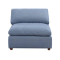 Modern Modular Sectional Sofa Set, Self Customization Design Sofa, Blue Blue Linen