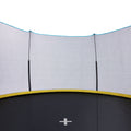 Yc 14Ft Recreational Trampolines With Enclosure For Kids And Adults With Patented Fiberglass Curved Poles Pumpkin Blue Blue Steel