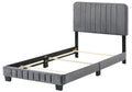 Lodi G0408 Tb Up Twin Bedgray Gray Foam Velvet
