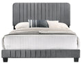 Lodi G0408 Kb Up King Bedgray Gray Foam Velvet