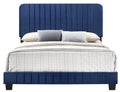 Lodi G0409 Fb Up Full Bednavy Blue Navy Blue Foam Velvet