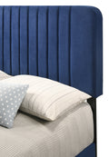 Lodi G0409 Fb Up Full Bednavy Blue Navy Blue Foam Velvet