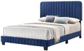 Lodi G0409 Fb Up Full Bednavy Blue Navy Blue Foam Velvet