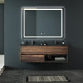 48X36 Inch Bathroom Led Classy Vanity Mirror With Focused Backplane,High Lumen,Dimmable Touch,Wall Switch Control, Anti Fog ,Cri 95 Adjustable 3000K 4500K 6000K ,Ip54 Waterproof Energy Saving Black And Silver Glass