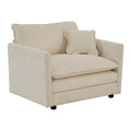 Sofa Set Of 3, 1 1 3 Seats Living Room Sofa Set, Accent Chair, Loveseat, And Three Seat Sofa Modern Style Round Arms 3 Piece Sofa Set, Beige Chenille Beige Chenille 5 Seat
