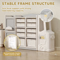 Children'S Toy Storage Cabinets Grey Hdpe