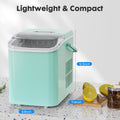 Small Portable Home Use Ice Maker,Green Green Iron