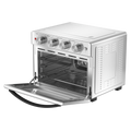 Geek Chef 6 Slice 26Qt 26L Air Fryer Fry Oil Free, Extra Large Toaster Oven Combo, Air Fryer Oven, Roast, Bake, Broil,Convection Countertop Oven, Accessories Included, Stainless St Ban On Silver Stainless Steel