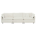Sofa Set Of 2 Chenille Couch, 2 3 Seater Sofa Set Deep Seat Sofa, Modern Sofa Set For Living Room, White Chenille White Chenille 5 Seat