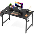 Modern Simple Style Wooden Work Office Desks With Storage,47 Inch,Black Black Iron