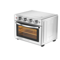 Geek Chef 6 Slice 26Qt 26L Air Fryer Fry Oil Free, Extra Large Toaster Oven Combo, Air Fryer Oven, Roast, Bake, Broil,Convection Countertop Oven, Accessories Included, Stainless St Ban On Silver Stainless Steel