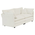 Sofa Set Of 2 Chenille Couch, 2 3 Seater Sofa Set Deep Seat Sofa, Modern Sofa Set For Living Room, White Chenille White Chenille 5 Seat